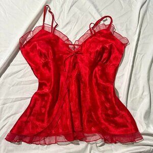 vintage heart print cami